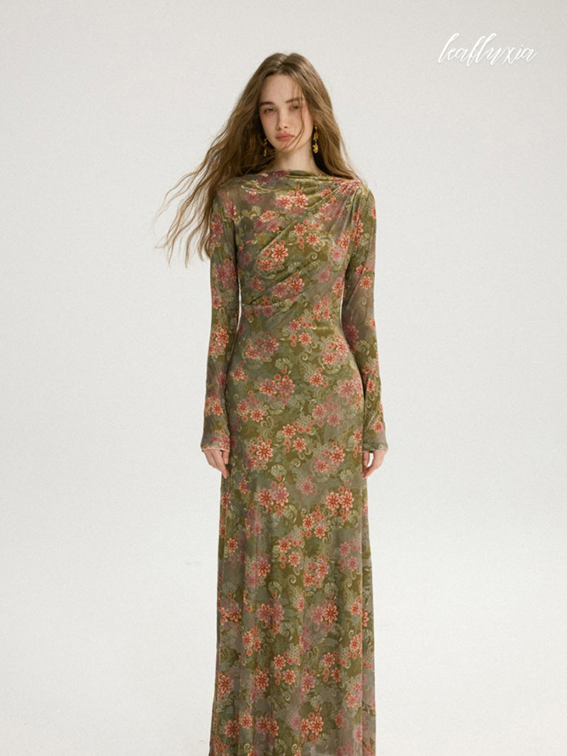 Olive Dusk Bloom Dress