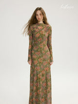 Olive Dusk Bloom Dress