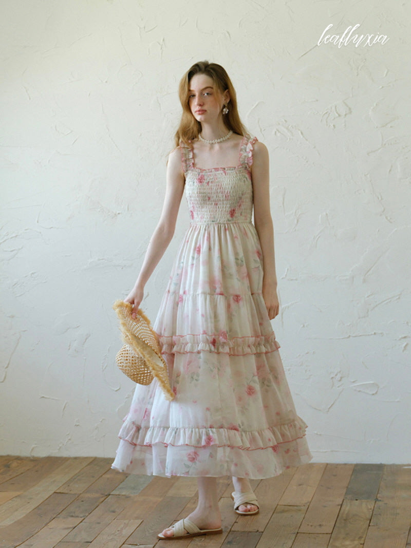Petal Whisper Maxi Dress