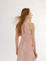 Rosy Whisper Floral Dress