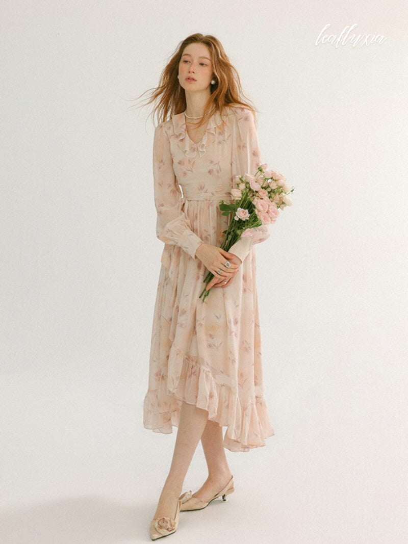 Rosewater Ruffle Dress
