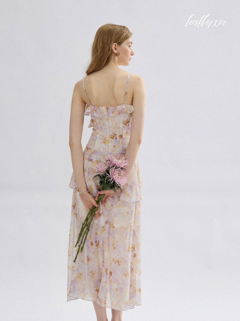 Aurora Bloom Ruffle Dress