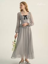 Romantic Frill Chiffon Dress