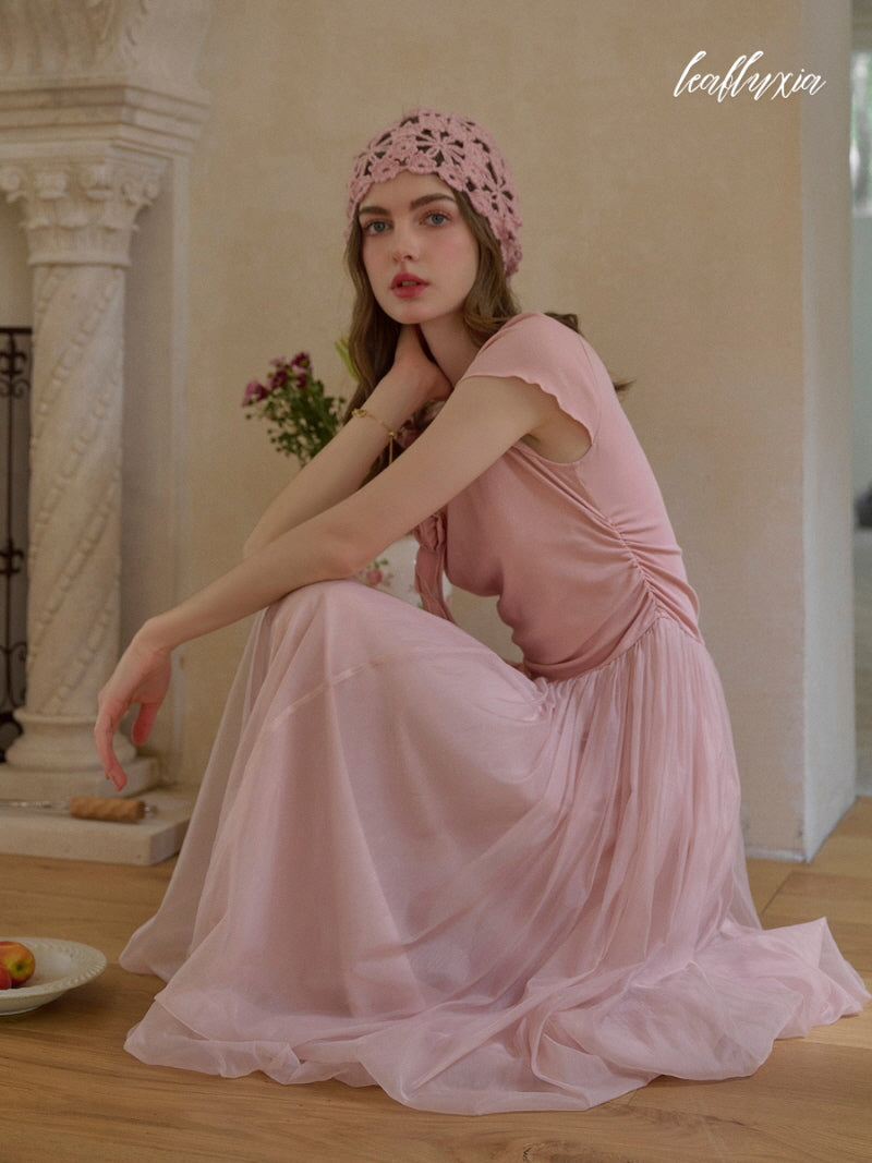 Blush Petal Tulle Dress