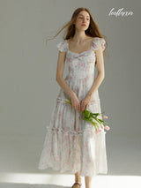 Dreamy Petal Ruffle Dress