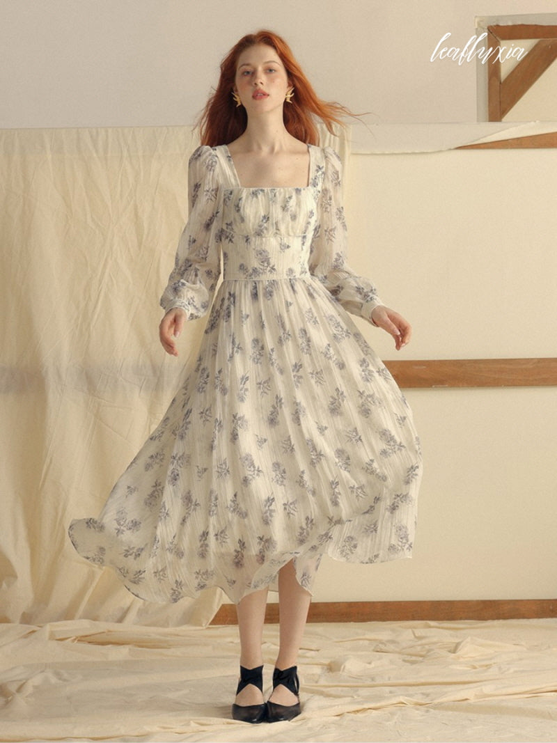 Lavender White Elegance Dress