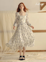 Lavender White Elegance Dress