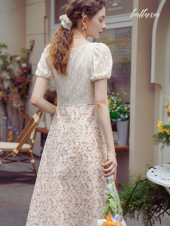 Spring Melody Puff Dress
