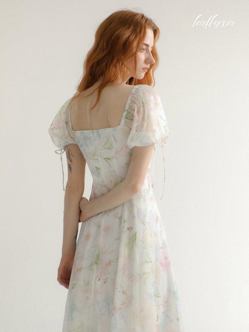Ivory Petal Garden Dress
