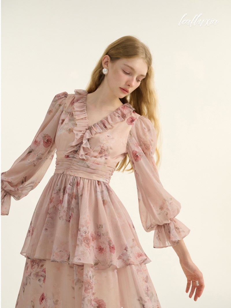 Rosy Whispers Dress