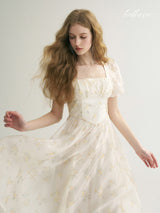 April Poem Puff Dress