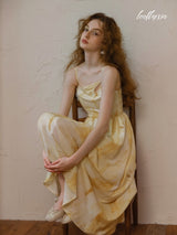 Golden Sunrise Elegance Dress