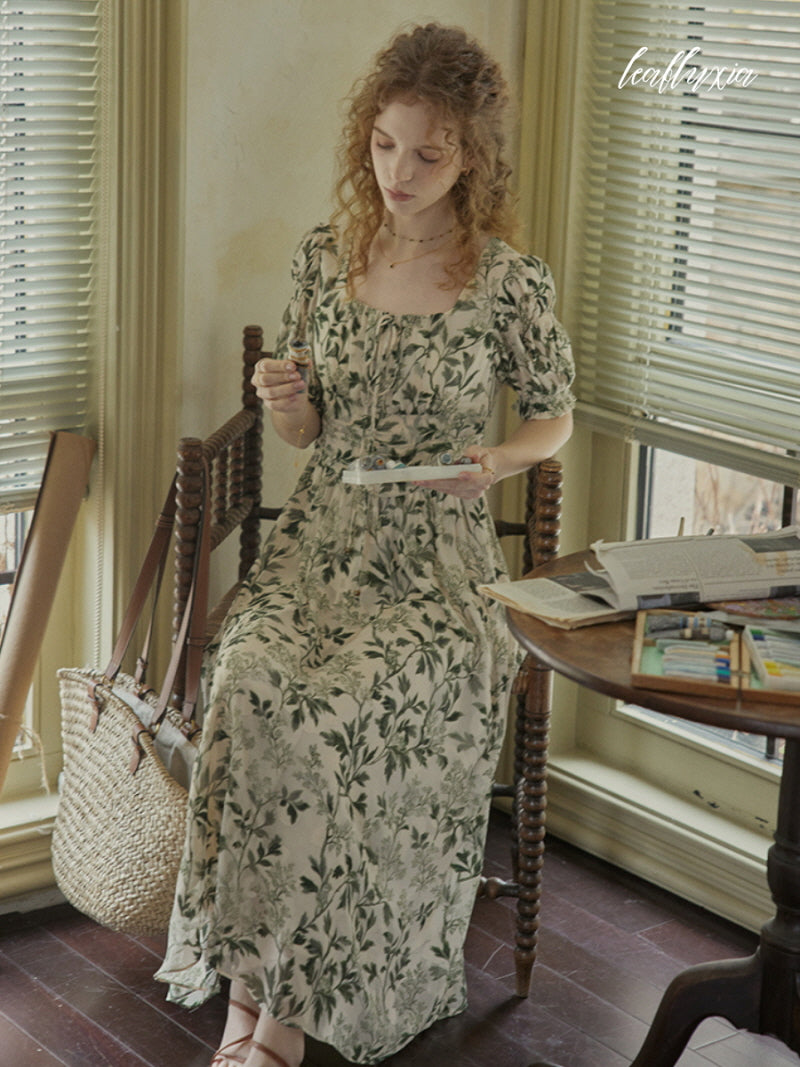 Verdant Willow Garden Dress
