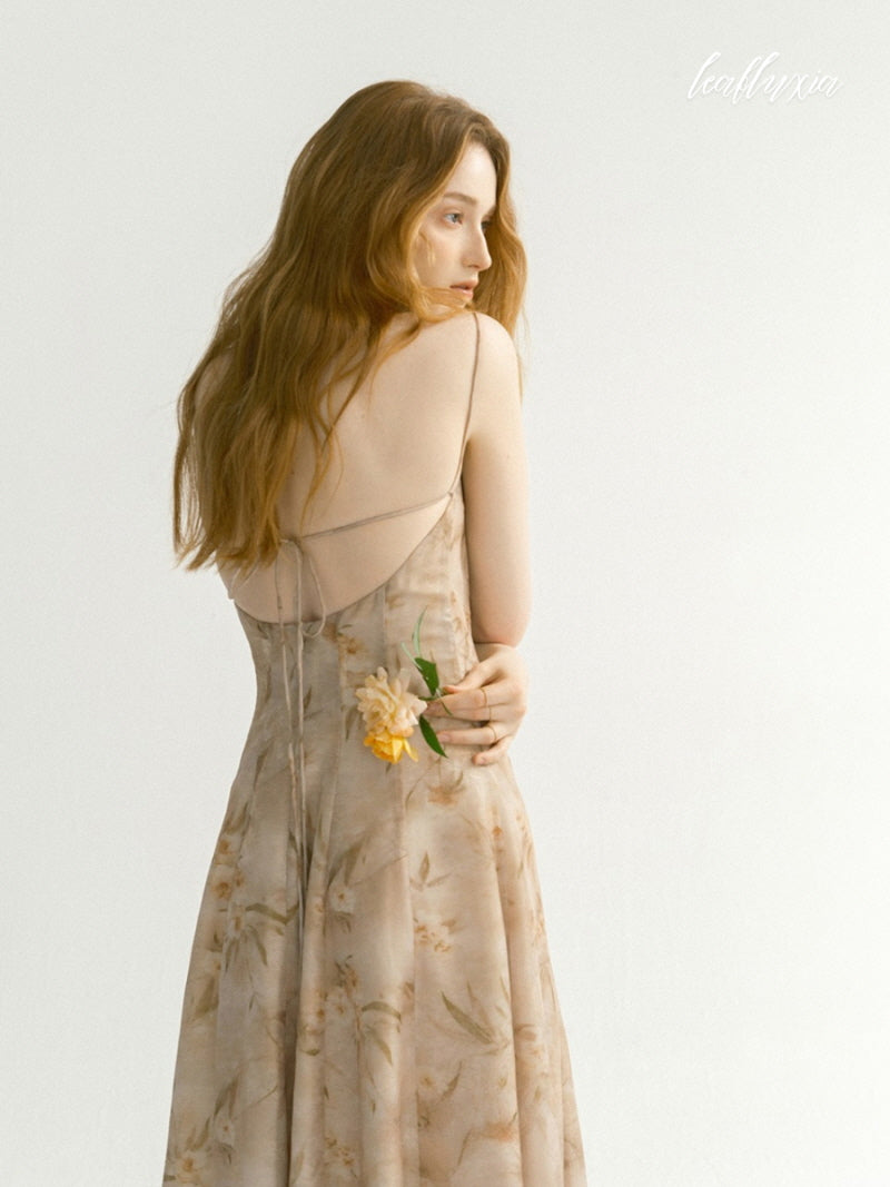 Soft Caramel Elegance Dress