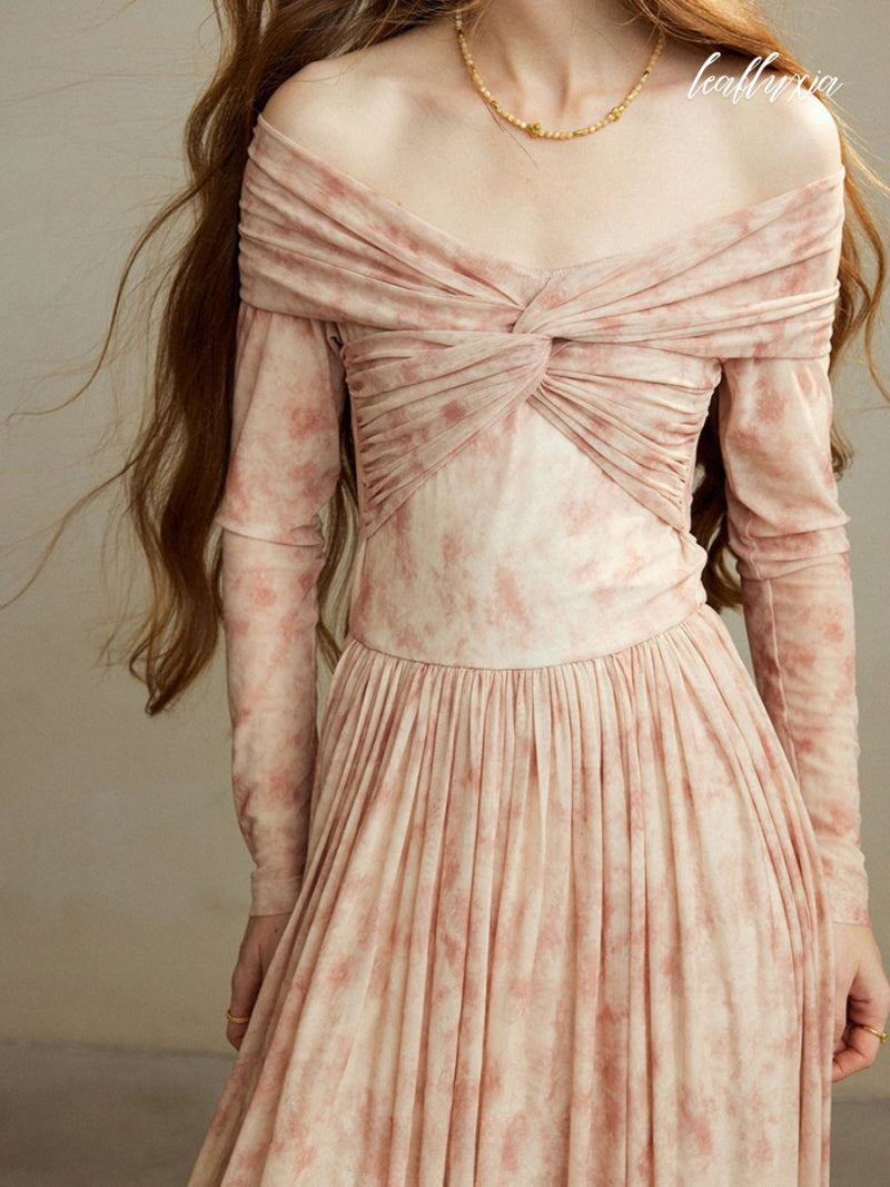 Ethereal Rose Dusk Dress