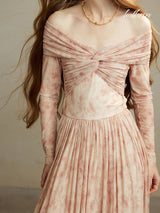 Ethereal Rose Dusk Dress