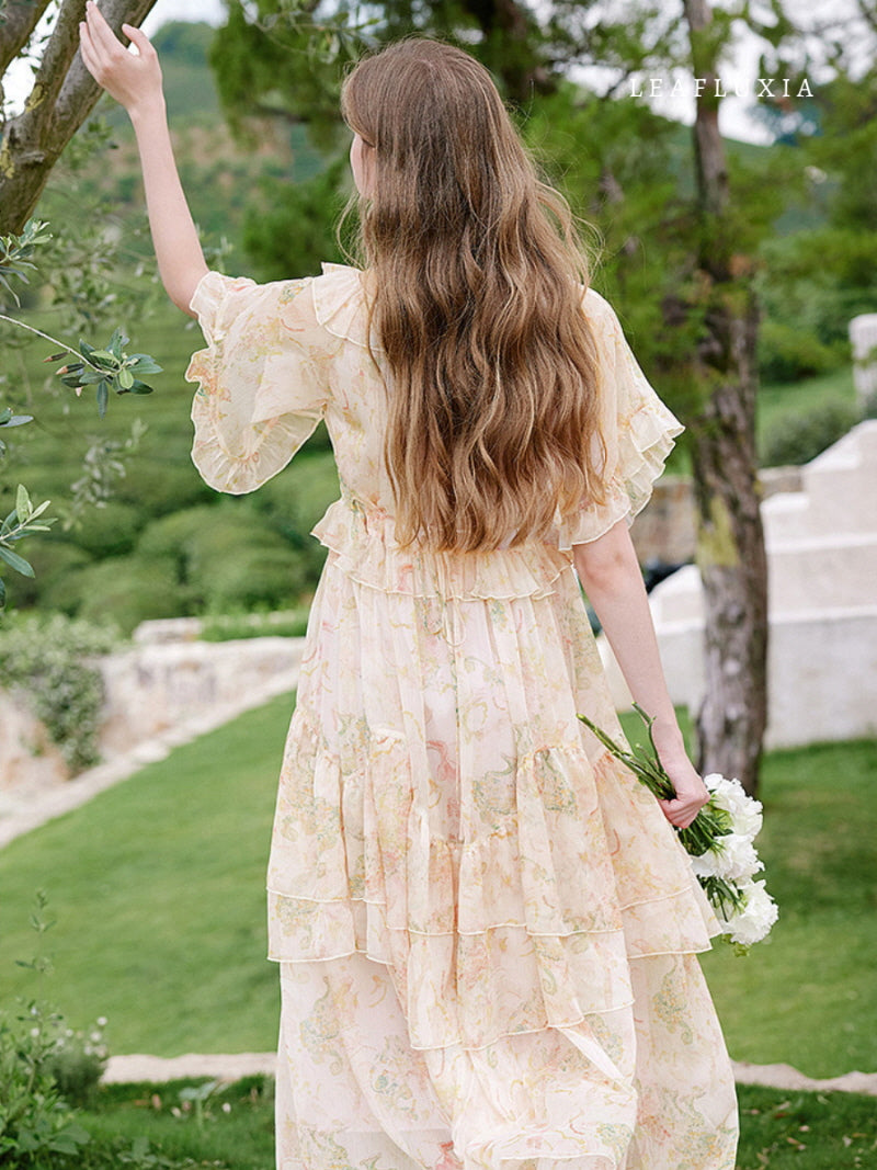 Peach Blossom Reverie Dress