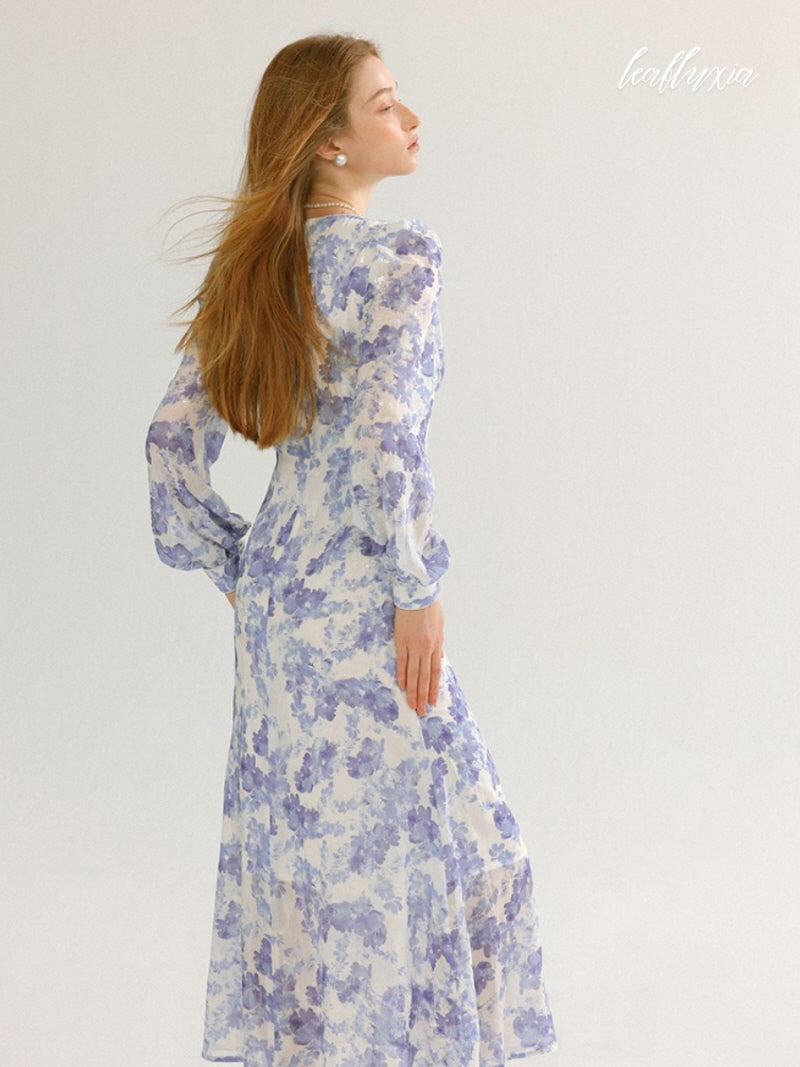 Lavender Bloom Midi Dress