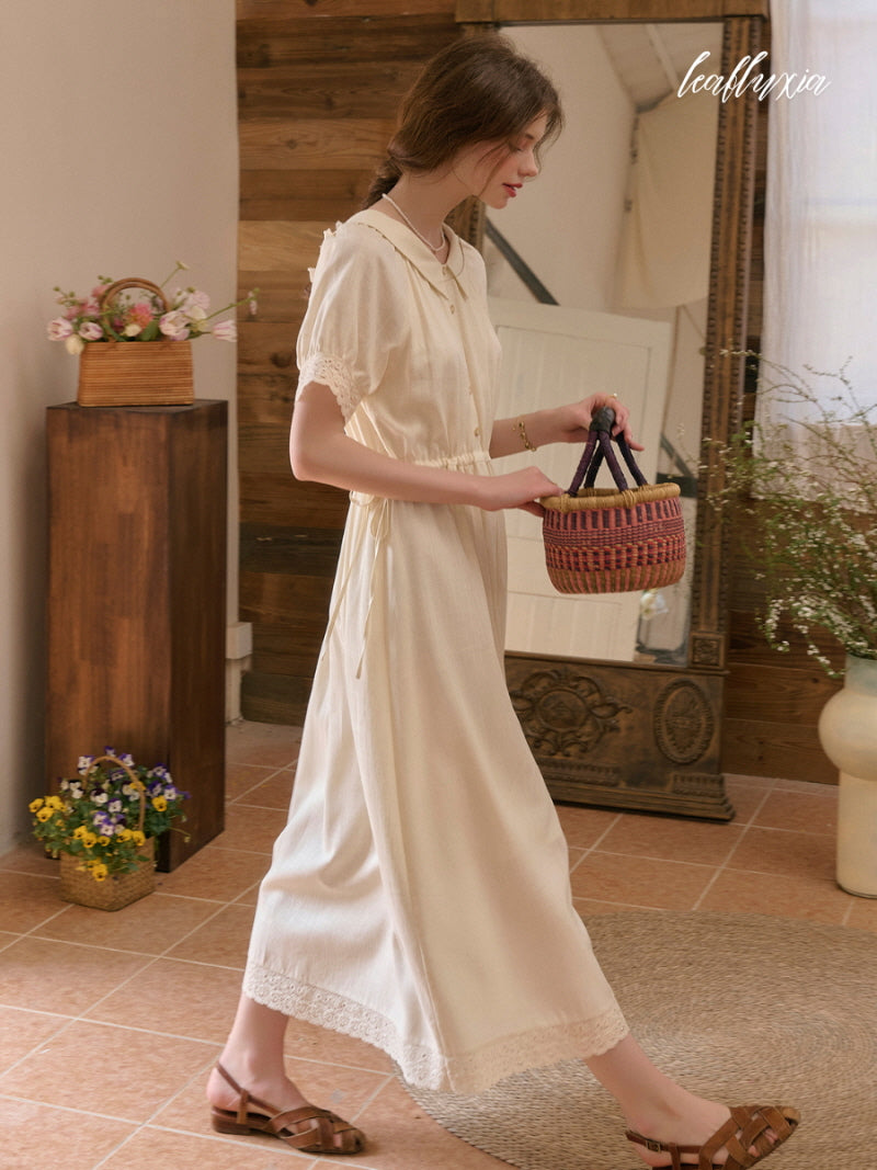 Vanilla Cream Lace Dress