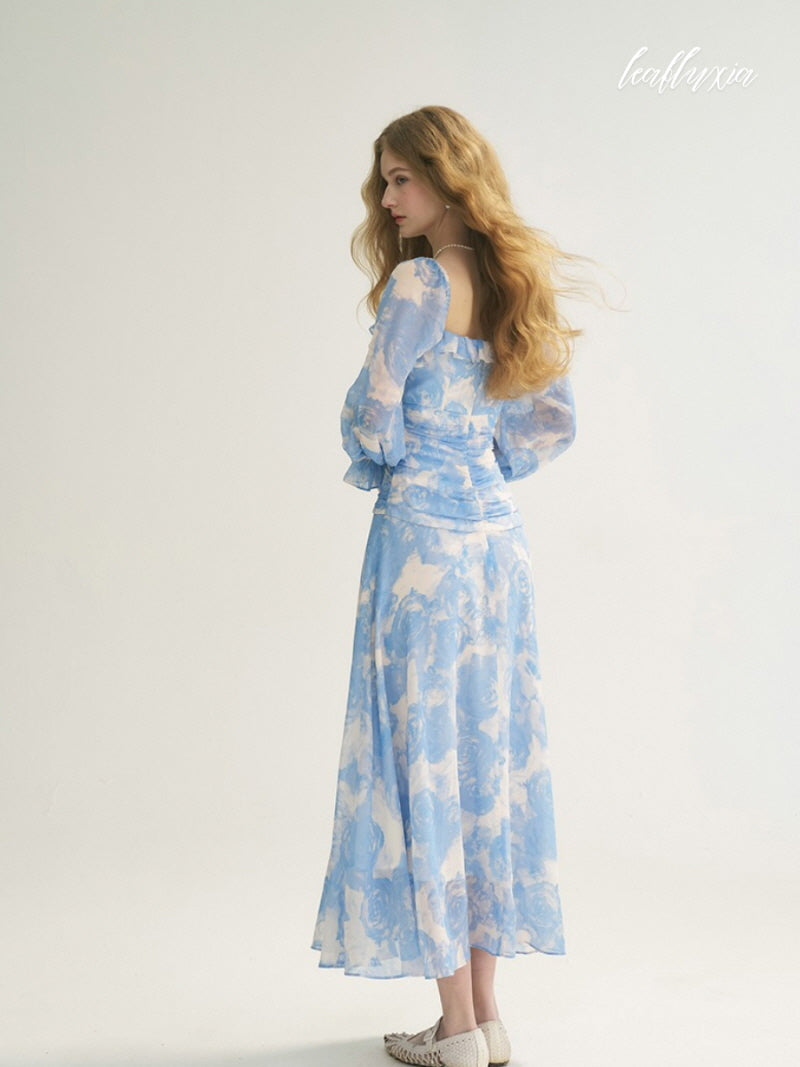 Blue Garden Serenade Dress