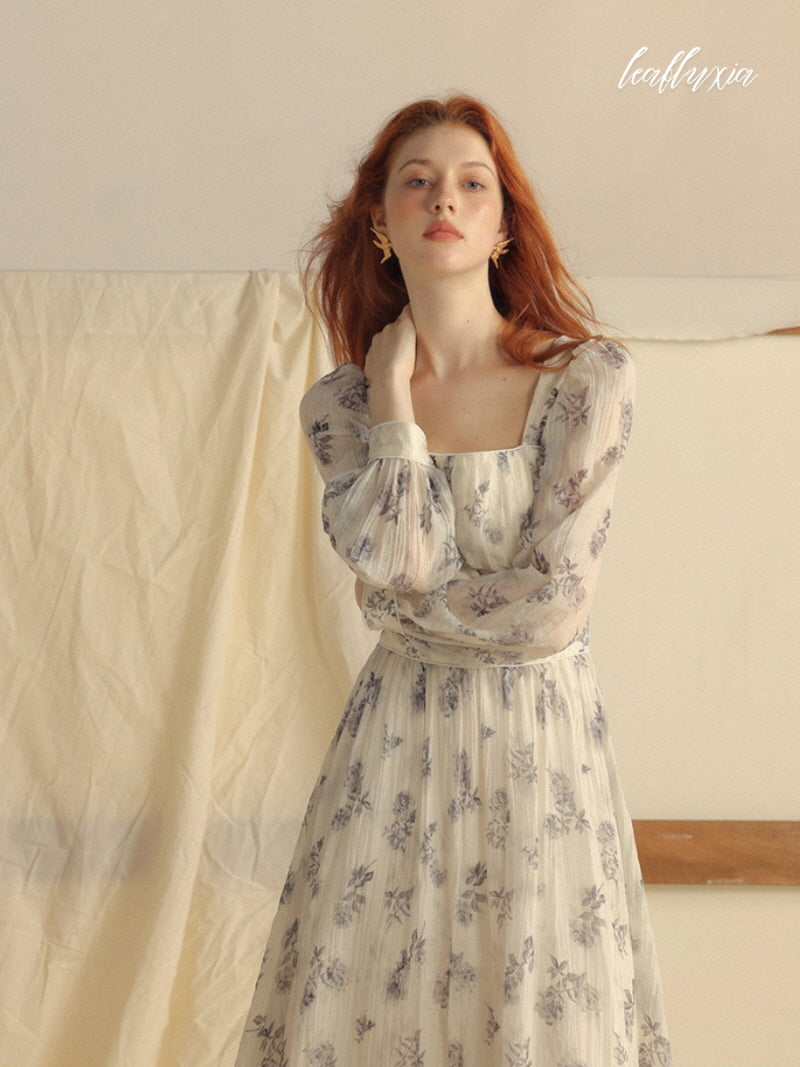 Lavender White Elegance Dress