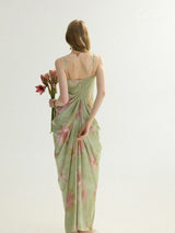 Garden Muse Draped Dress