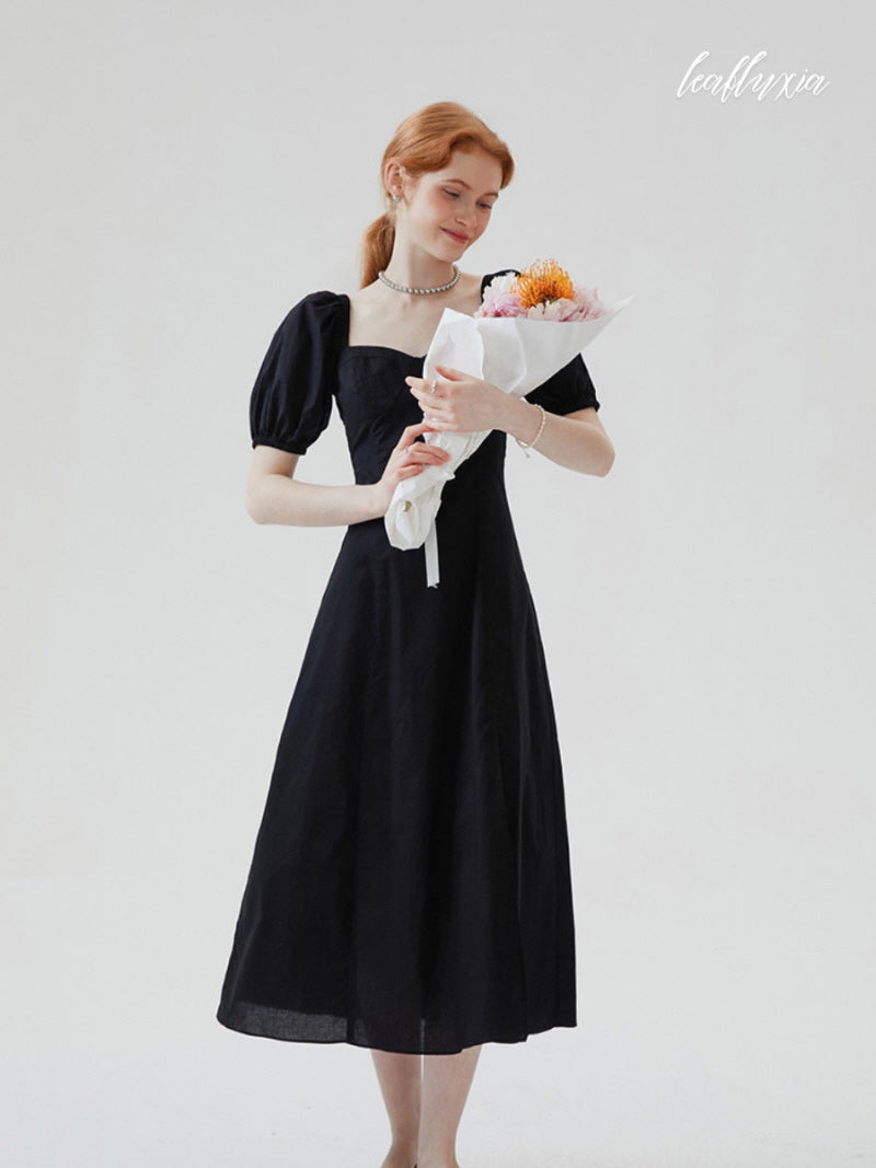 Black Swan Slit Dress