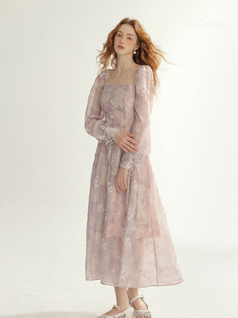 Petal Veil Square Dress