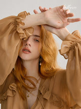 Andalée Ruffle Chiffon Dress