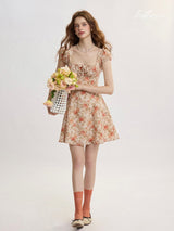 Rosé Charm Mini Dress