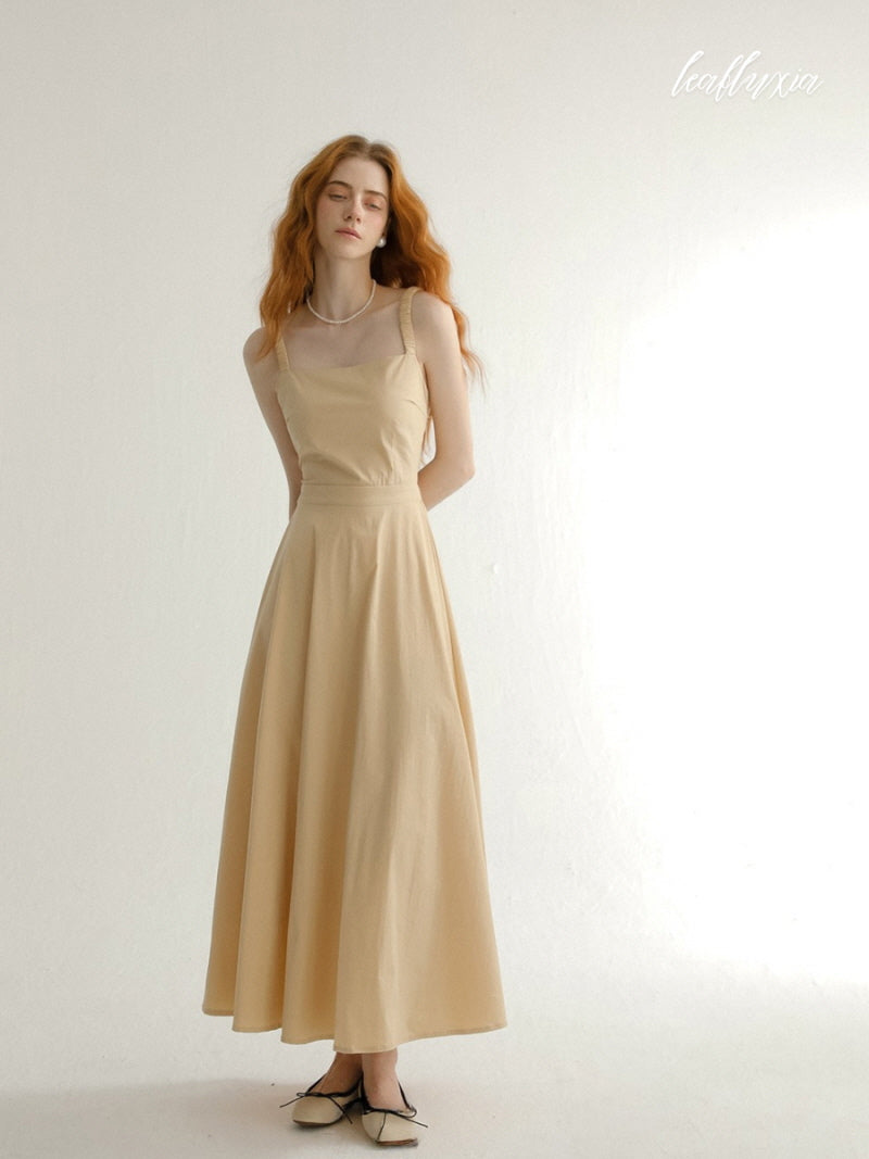 Golden Sand A-Line Dress