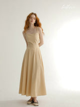 Golden Sand A-Line Dress
