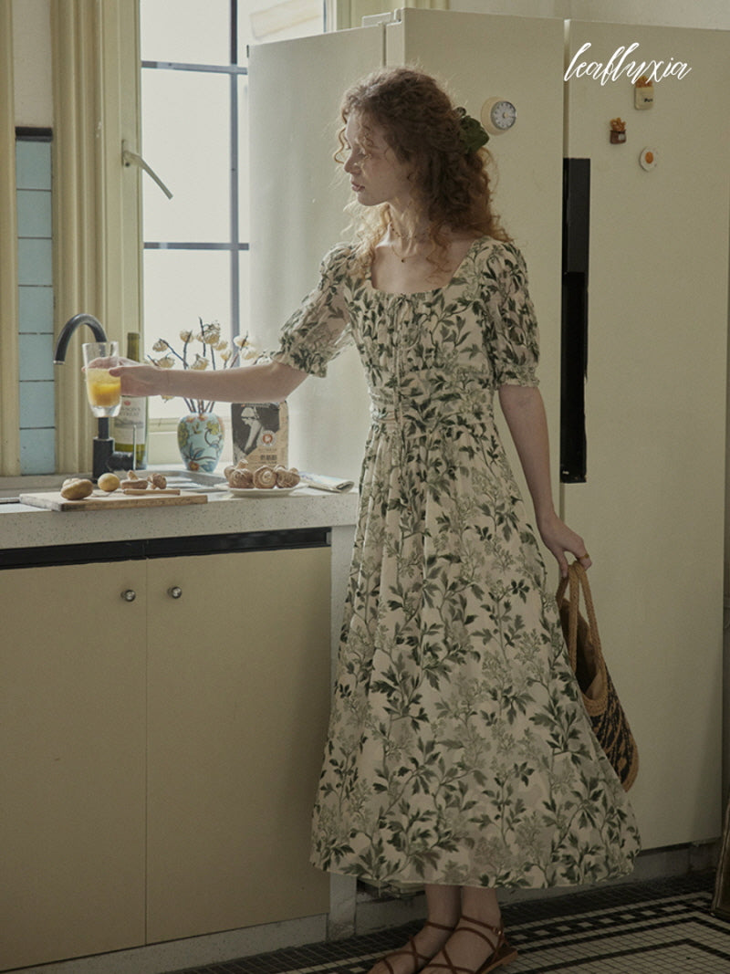 Verdant Willow Garden Dress