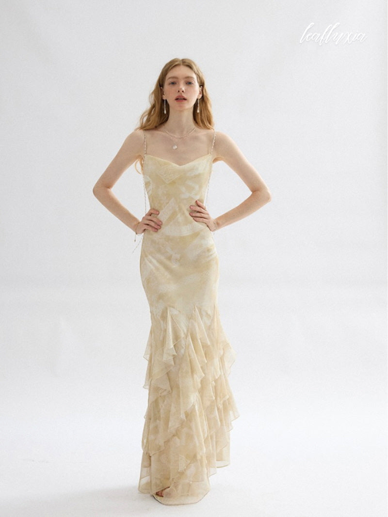 Celestine Ruffle Gown