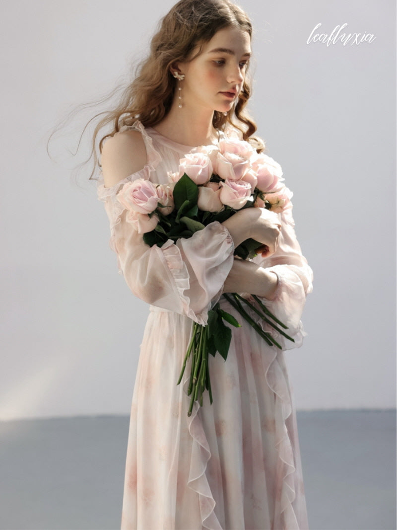Rosy Haze Elegance Dress
