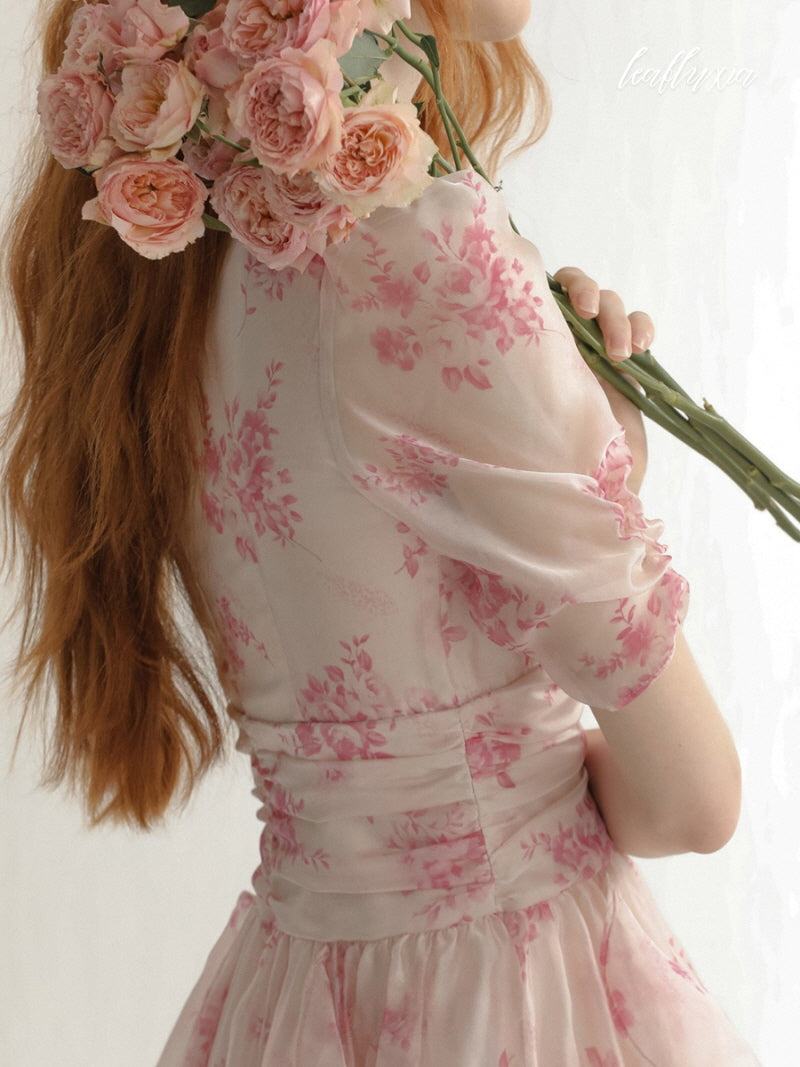 Rose Petal Wrap Dress