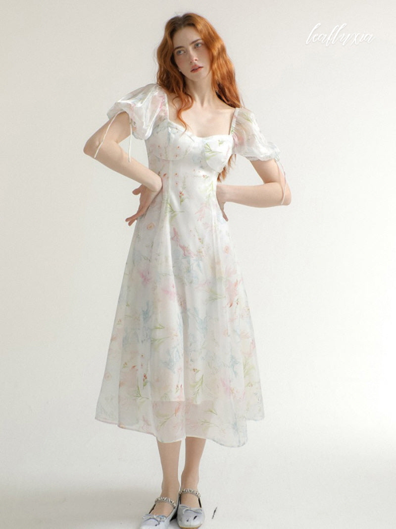 Ivory Petal Garden Dress