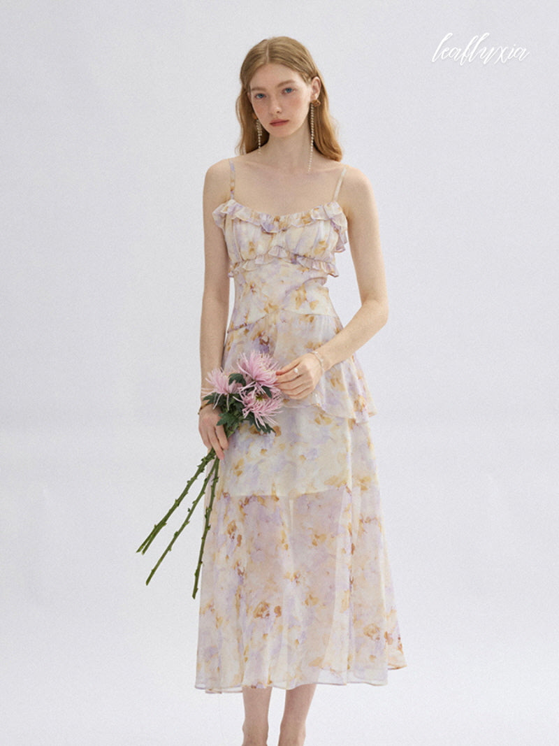 Aurora Bloom Ruffle Dress