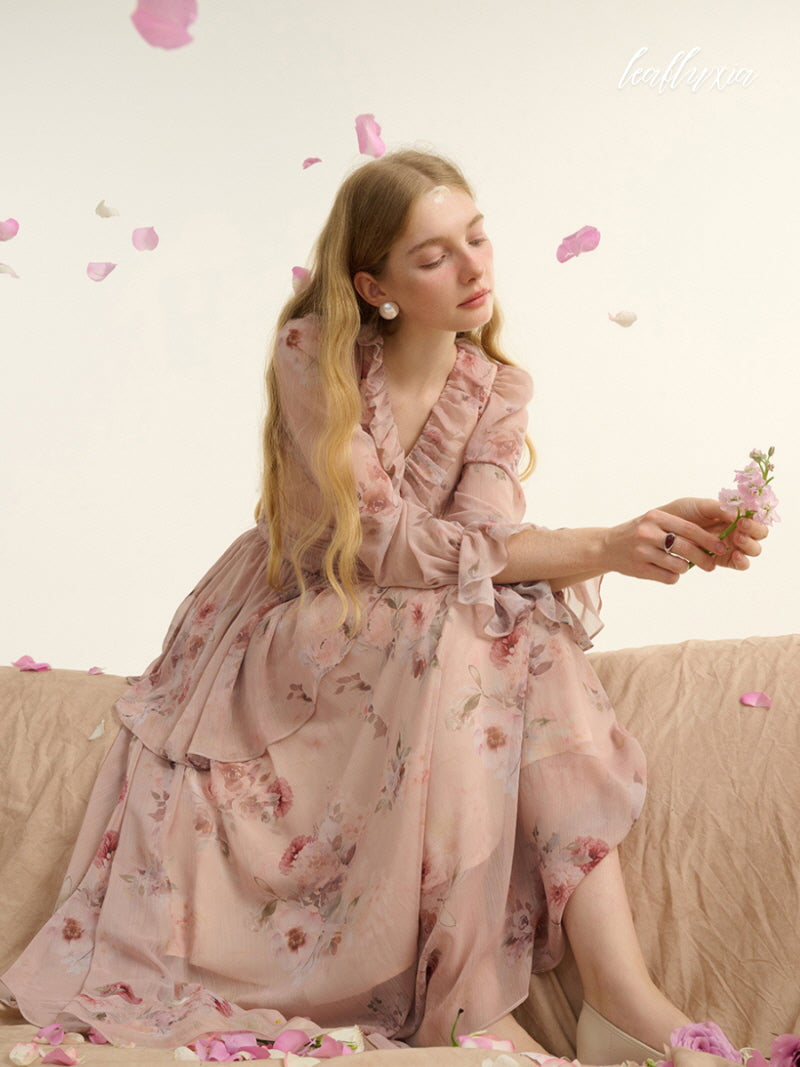 Rosy Whispers Dress